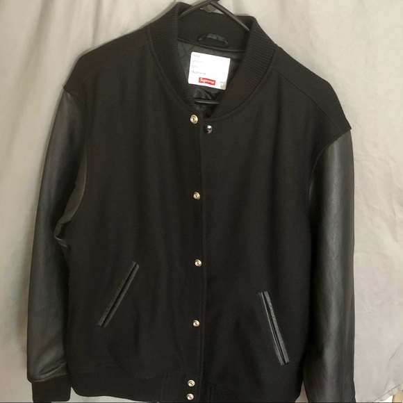 Supreme Motion Logo Varsity Jacket FW18